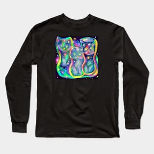 Galaxy of Kittens Long Sleeve T-Shirt